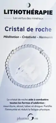 Bracelet De Lithothérapie En Cristal De Roche 4 Mm à Paris