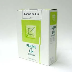 farine de lin deshuilée biologique de haute qualité de Green Organic