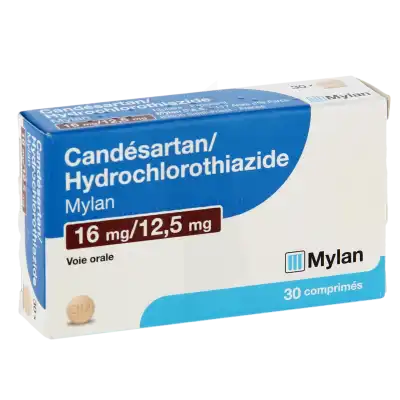 Candesartan/hydrochlorothiazide Viatris 16 Mg/12,5 Mg, Comprimé à Paris