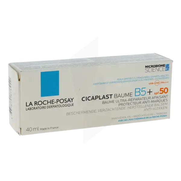 La Roche Posay Baume B5+ Spf50 Baume Ultra-réparateur Apaisant Anti-marques Tube/40ml