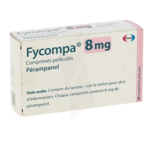 Fycompa 8 Mg, Comprimé Pelliculé