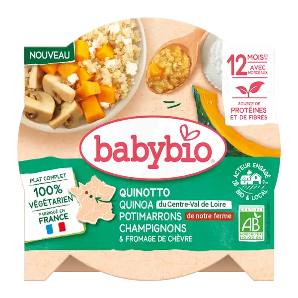 Babybio Alimentation Infantile Quinotto Végétal Assiette/230g