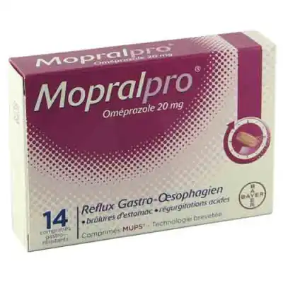 Mopralpro 20 Mg Cpr Gastro-rés Film/14 à Pau