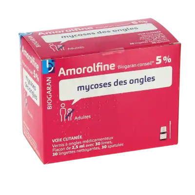 Amorolfine Biogaran Conseil 5 %, Vernis à Ongles Médicamenteux à Saint-Avold