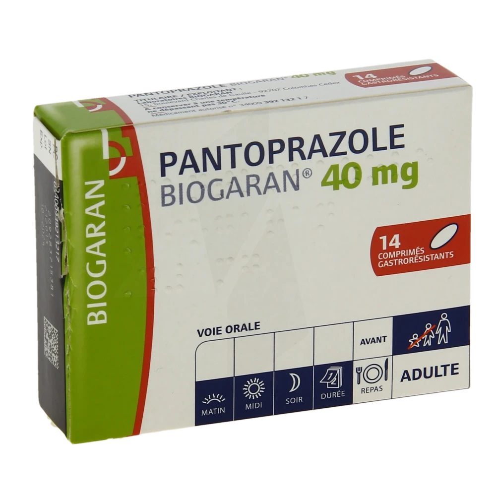 Pantoprazole Biogaran 40 Mg, Comprimé Gastro-résistant