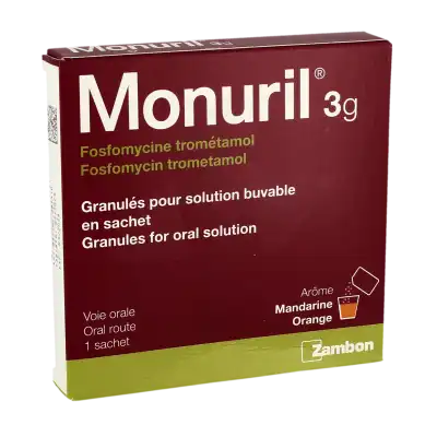 Monuril 3 G, Granulés Pour Solution Buvable En Sachet à MONTEREAU-FAULT-YONNE
