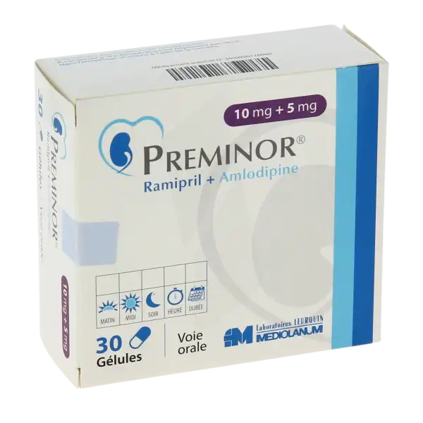 Preminor 10 Mg/5 Mg, Gélule