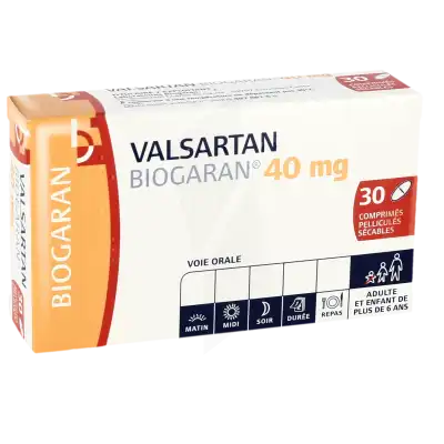 Valsartan Biogaran 40 Mg, Comprimé Pelliculé Sécable à Hagetmau
