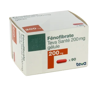 Fenofibrate Teva Sante 200 Mg, Gélule