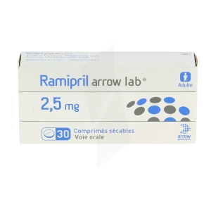 Ramipril Arrow Lab 2,5 Mg, Comprimé Sécable