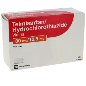 Telmisartan/hydrochlorothiazide Viatris 80 Mg/12,5 Mg, Comprimé