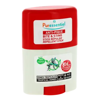 Puressentiel Anti-pique Répulsif Zone Tropicale Waterproof Stick/20ml à BARCARÈS (LE)
