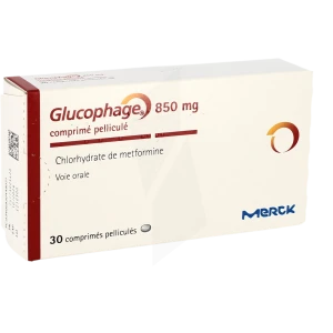 Glucophage 850 Mg, Comprimé Pelliculé