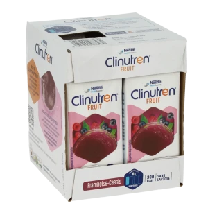 Clinutren Fruit Nutriment Framboise Cassis 4briques/200ml