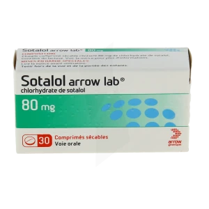 Sotalol Arrow Lab 80 Mg, Comprimé Sécable