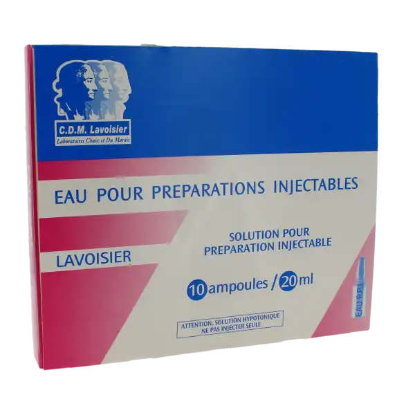 Eau Pour Preparations Injectables Lavoisier, Solution Pour Préparation Injectable