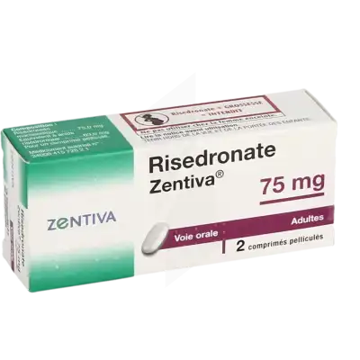 RISEDRONATE ZENTIVA 75 mg, comprimé pelliculé