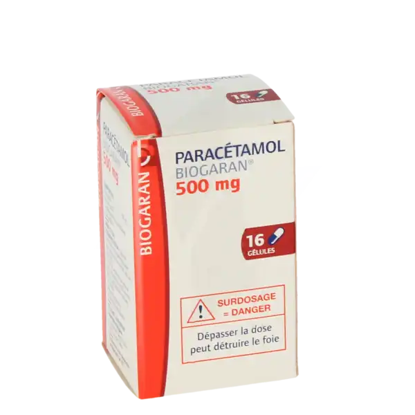 Paracetamol Biogaran 500 Mg, Gélule