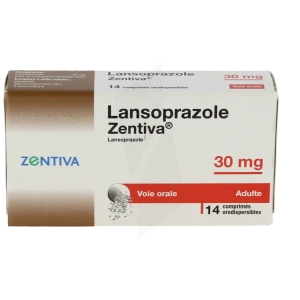 Lansoprazole Zentiva 30 Mg, Comprimé Orodispersible