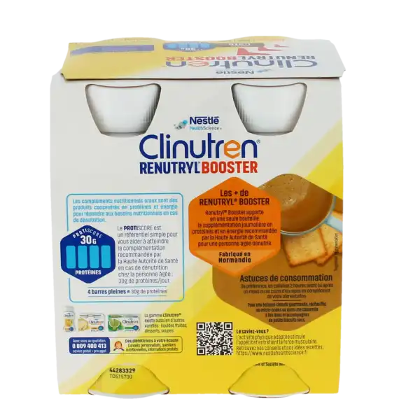 Clinutren Renutryl Booster Nutriment Café 4 Bouteilles/300ml