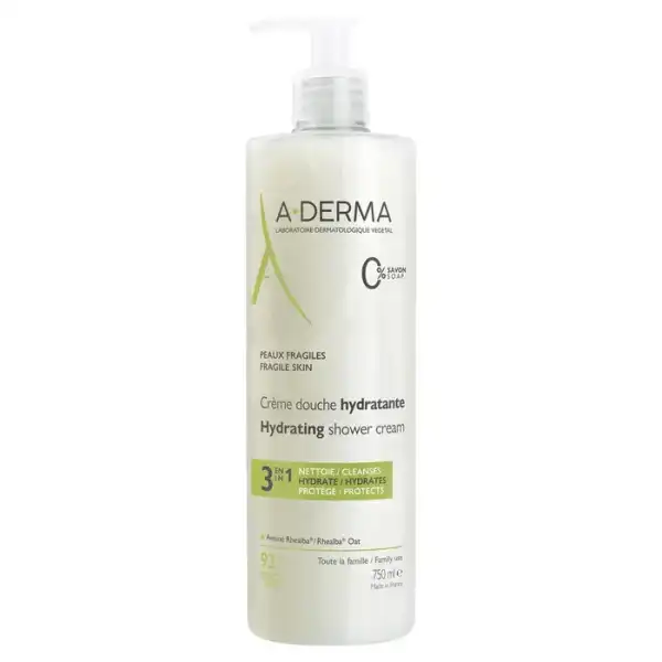 Aderma Cr De Douche Hydratante Fl Pompe/750ml