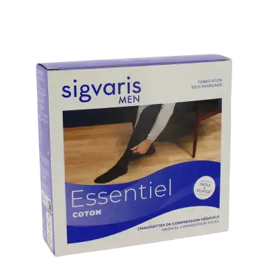 Sigvaris Essentiel Instinct Coton Chaussette Pied Ouvert Classe 2 Homme Sable Normal M à Belfort