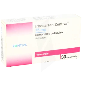 Irbesartan Zentiva 75 Mg, Comprimé Pelliculé