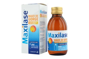 Maxilase Alpha-amylase 200 U Ceip/ml Sirop Maux De Gorge Fl/125ml