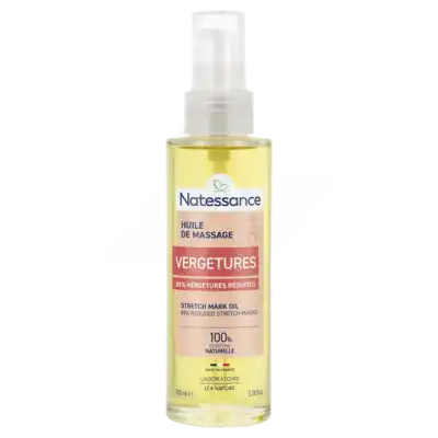 Natessance Huile de massage vergetures Spray/100ml