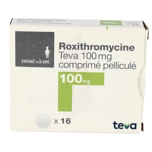 Roxithromycine Teva 100 Mg, Comprimé Pelliculé