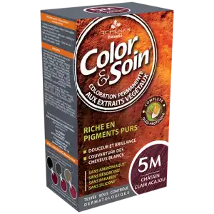 Acheter COLOR&SOIN Kit coloration permanente 5M châtain clair acajou à Fontenay-sous-Bois