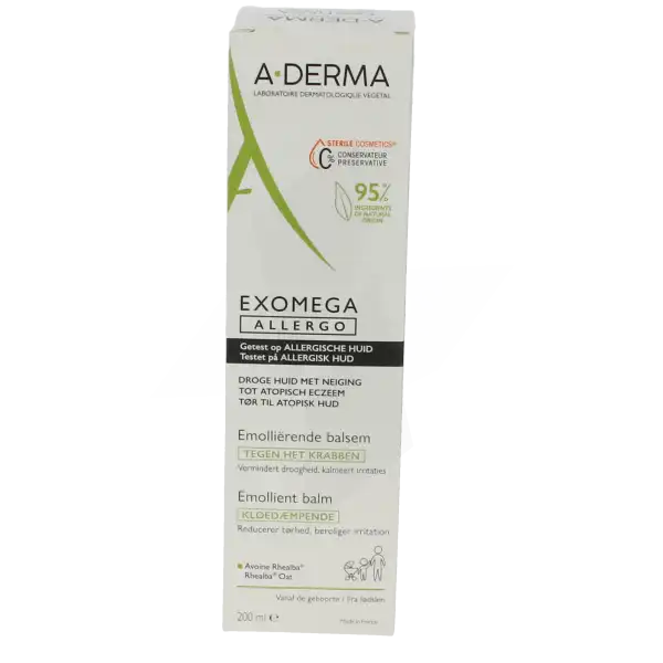 Aderma Exomega Allergo Baume Emollient Anti-grattage T/200ml