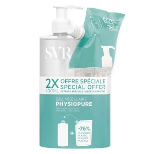 Svr Physiopure Eau Micellaire 400ml + Eco-recharge 400ml