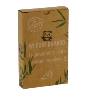 My Pure Bamboo Paquet De Mouchoirs Bambou 10 Unités
