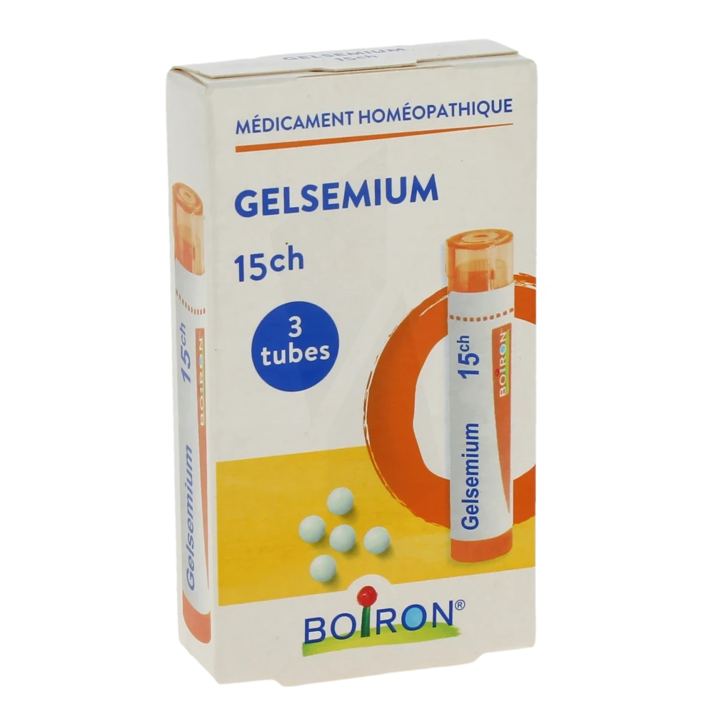 Boiron Gelsemium 15ch Granules 3 Tubes De 4 G