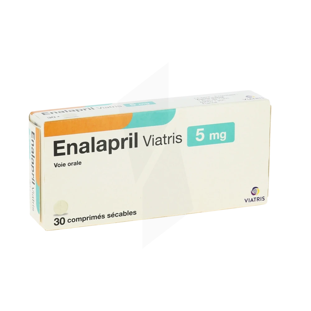 Enalapril Viatris 5 Mg, Comprimé Sécable