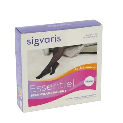 Sigvaris Essentiel Semi-transparent Chaussettes  Femme Classe 2 Noir Small Long à Mûrs-Erigné