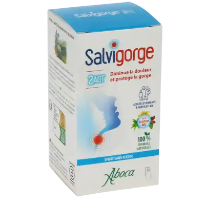 Aboca Salvigorge 2act Spray Sans Alcool Fl/30ml à Mimizan