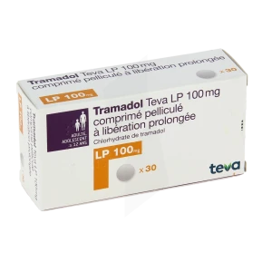 Tramadol Teva L.p. 100 Mg, Comprimé Pelliculé à Libération Prolongée