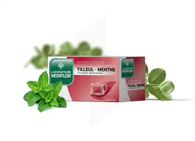 Mediflor Tilleul Menthe Tisane 24 Sachets à VALENCE