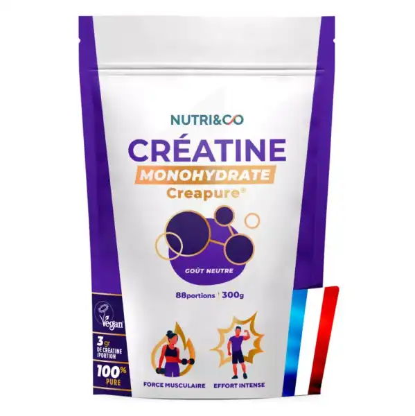 Nutri&co Créatine Poudre Sachet/300g