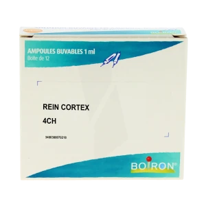 Boiron Rein Cortex 4ch Solution Buvable En Ampoules Boîte De 12 Ampoules