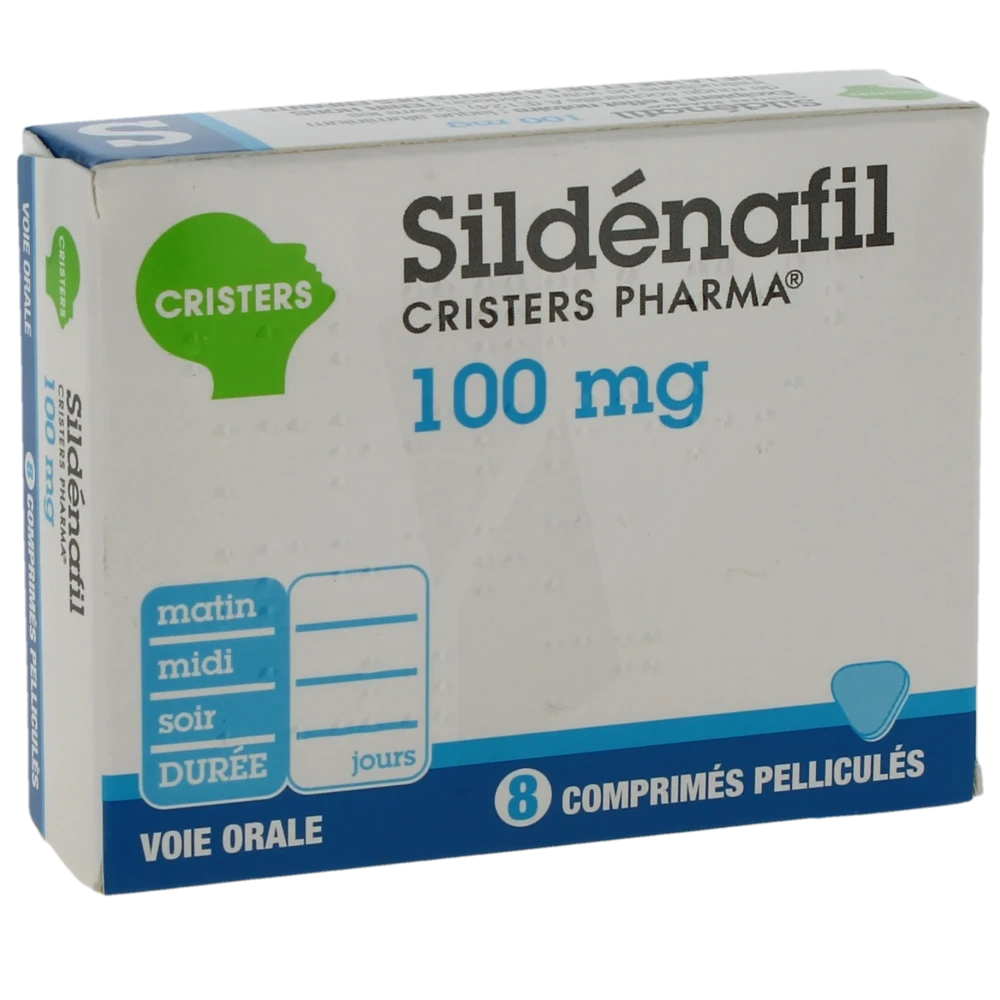 Sildenafil Cristers Pharma 100 Mg, Comprimé Pelliculé