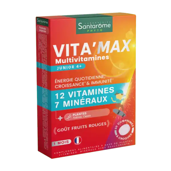 Santarome Vita'max Junior 4+ Comprimés à Croquer B/30