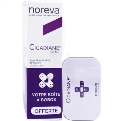 Noreva Cicadiane Crème Réparatrice Apaisante T/40ml + Boîte Pansements à Nice