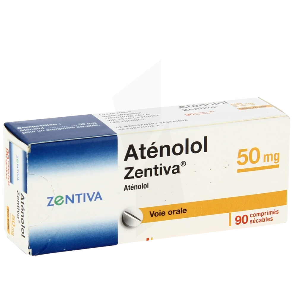 Atenolol Zentiva 50 Mg, Comprimé Sécable