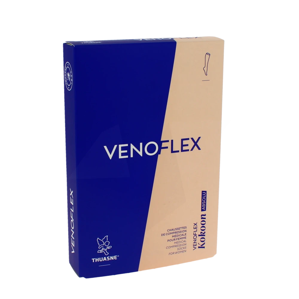 Venoflex Kokoon Absolu 2 Chaussette Mollet+ Femme Beige Naturel Taille 3n