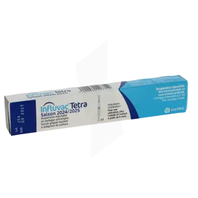 Influvac Tetra, Suspension Injectable En Seringue Préremplie. Vaccin Grippal Inactivé à Antigènes De Surface à Belfort