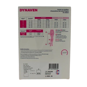 Sigvaris Dynaven Transparent Bas Auto-fixants Classe 2 Femme Beige Bronzé Long M