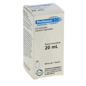 Prohance 0,5 Mmol/ml, Solution Injectable